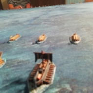 Battle lines seen from Vilmirs fleet.